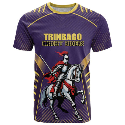 Custom Trinidad and Tobago Cricket T-Shirt Go Champion Knight Riders Graphic Tee