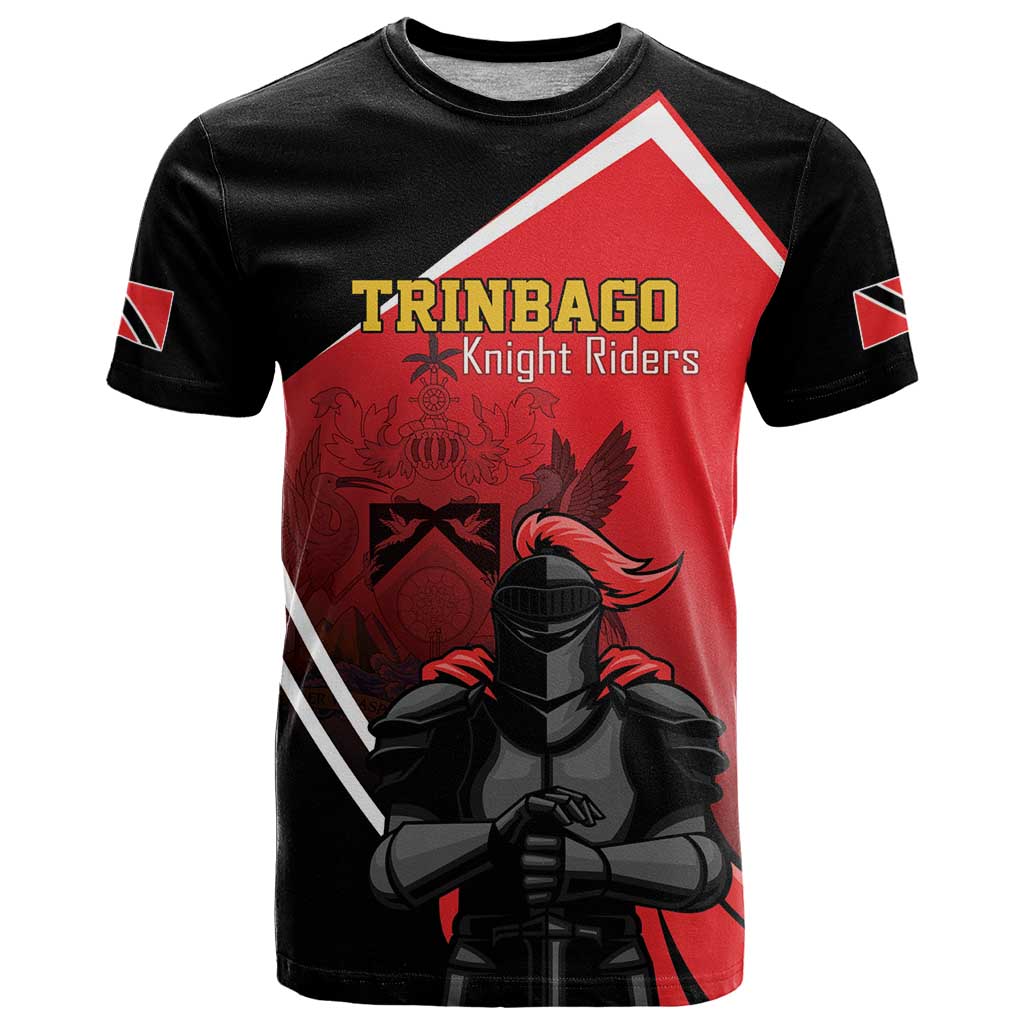 Custom Trinidad and Tobago Cricket Knight Riders T-Shirt Go Champion Graphic Tee