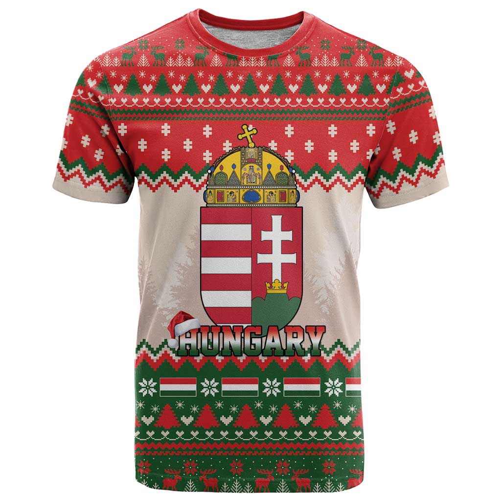 Hungary Christmas T-Shirt Magyarorszag Boldog Karacsonyt Graphic Tee