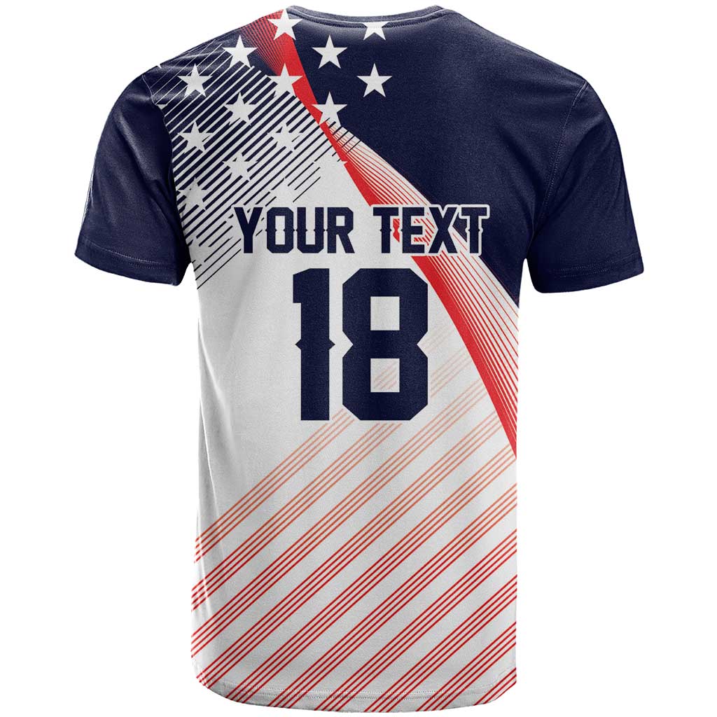 Custom USA Soccer T-Shirt Play With Pride Graphic Tee