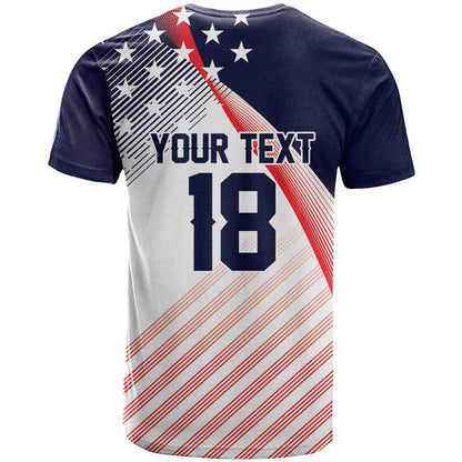 Custom USA Soccer T-Shirt Play With Pride Graphic Tee