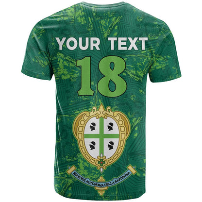 Custom Sardinia Football T-Shirt Natzionale sarda de Bocia Graphic Tee