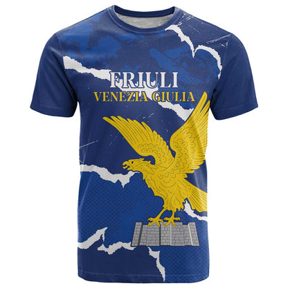 Friuli-Venezia Giulia T-Shirt Coat Of Arms Sporty Style Graphic Tee