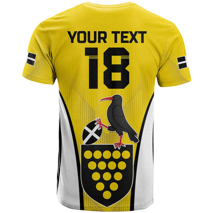 Custom Cornwall Rugby T-Shirt Cornish Chough Go Champion Graphic Tee