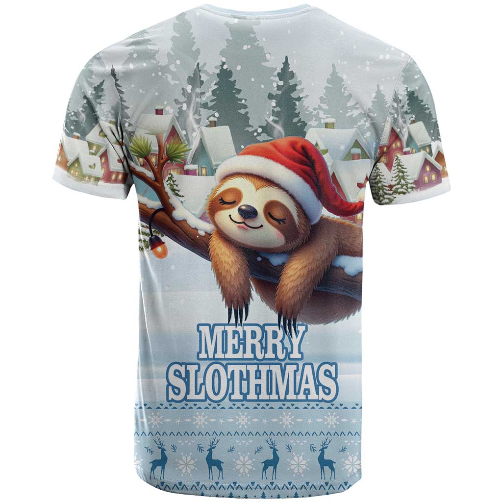 Merry Slothmas T-Shirt Life Is Better With A Sloth Graphic Tee