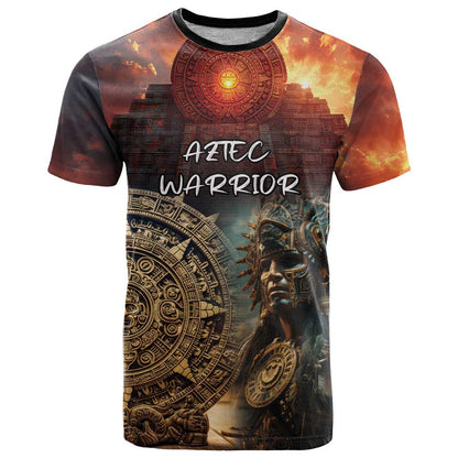 Personalized Mexican Aztec Warriors T-Shirt Graphic Tee