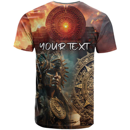 Personalized Mexican Aztec Warriors T-Shirt Graphic Tee