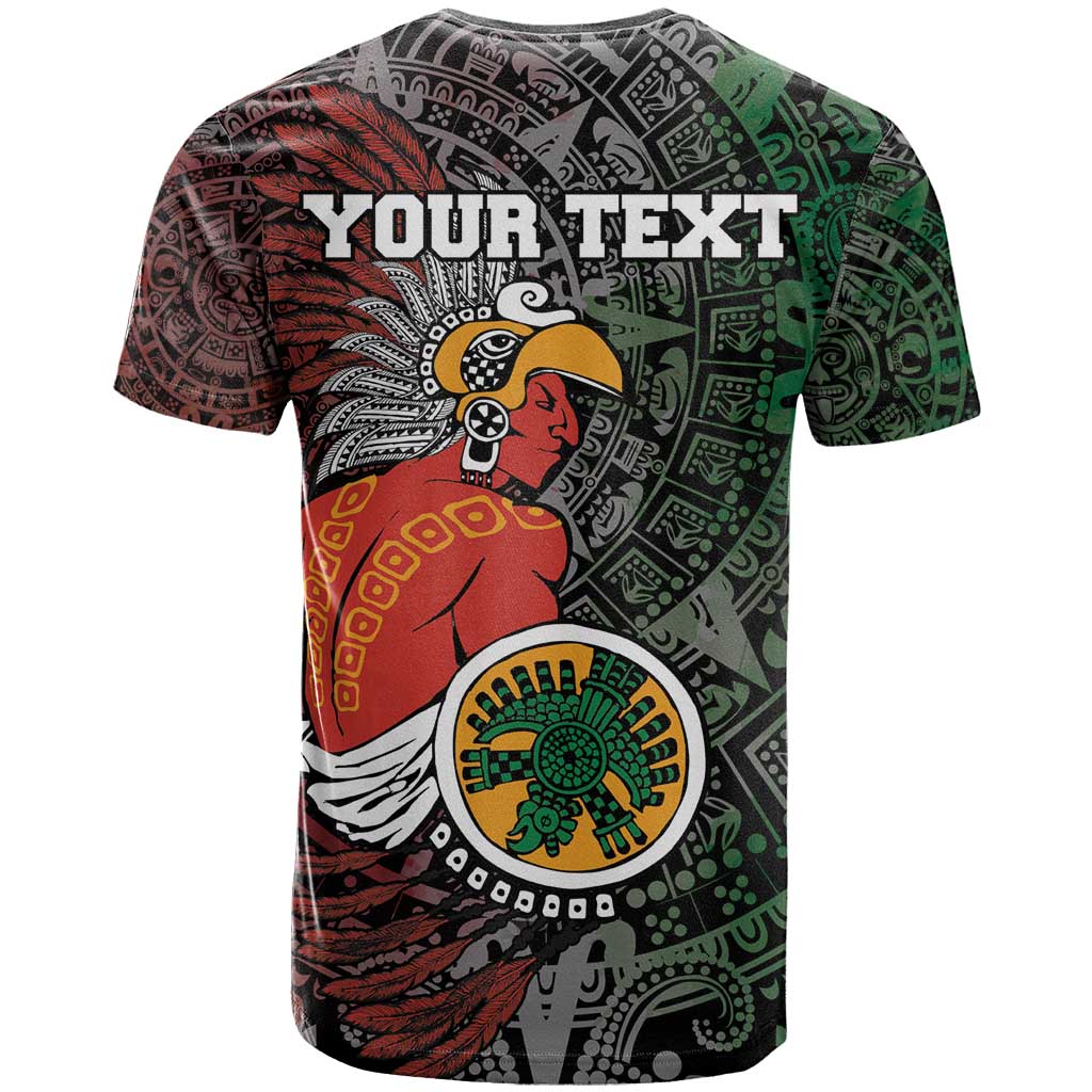 Personalized Mexican Tribal Aztec Warriors T-Shirt Aztec Sun God Graphic Tee