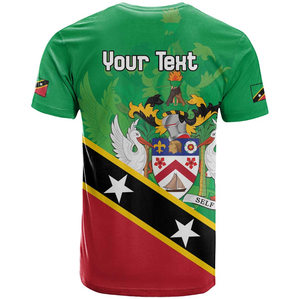 Personalized Saint Kitts And Nevis T-Shirt Country Above Self Graphic Tee
