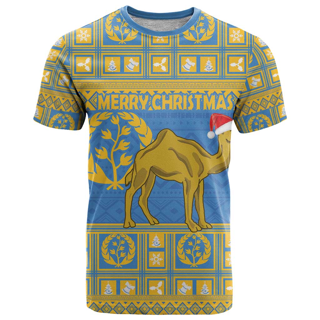 Personalized Eritrea Christmas T-Shirt Ruhus Beal Lidet - National Emblem Graphic Tee