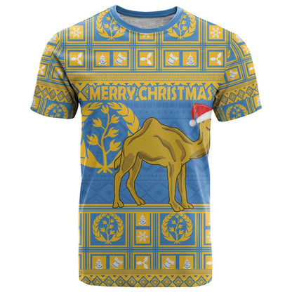 Personalized Eritrea Christmas T-Shirt Ruhus Beal Lidet - National Emblem Graphic Tee