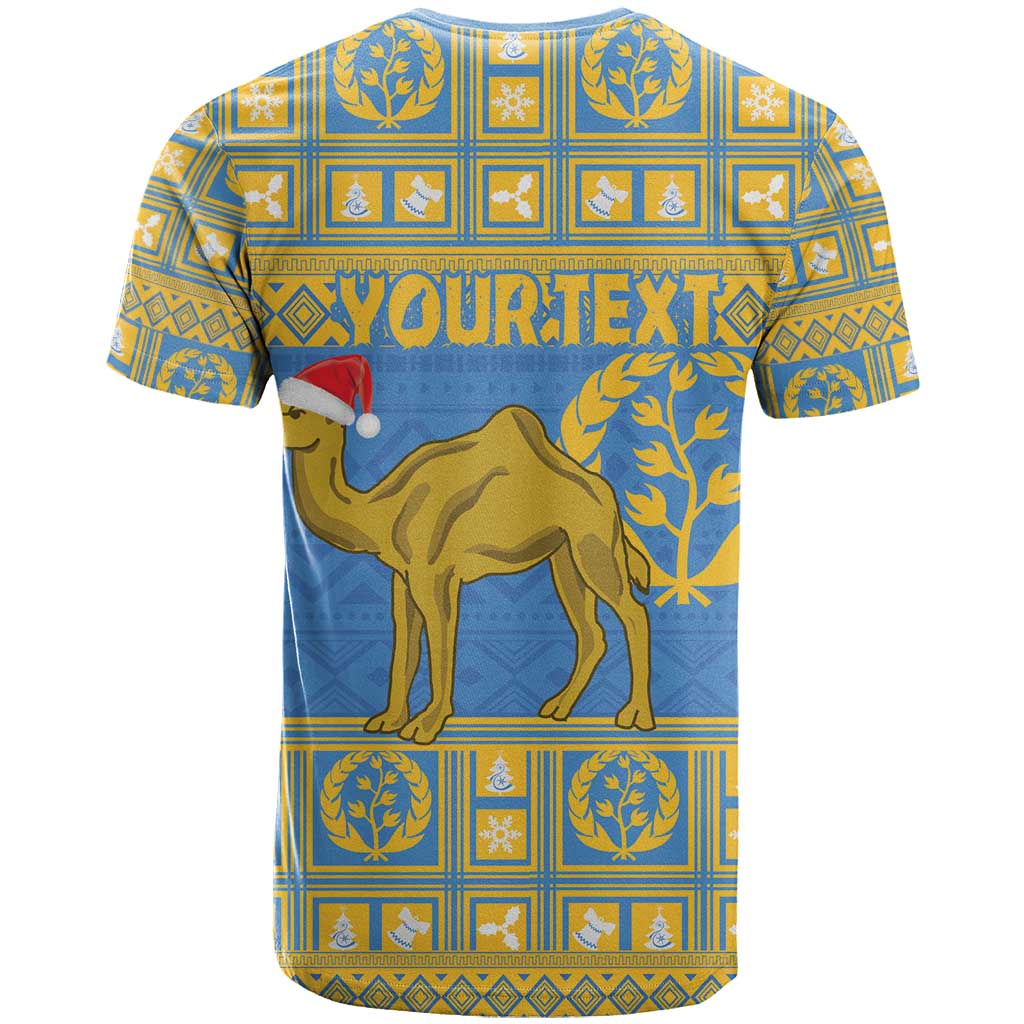 Personalized Eritrea Christmas T-Shirt Ruhus Beal Lidet - National Emblem Graphic Tee