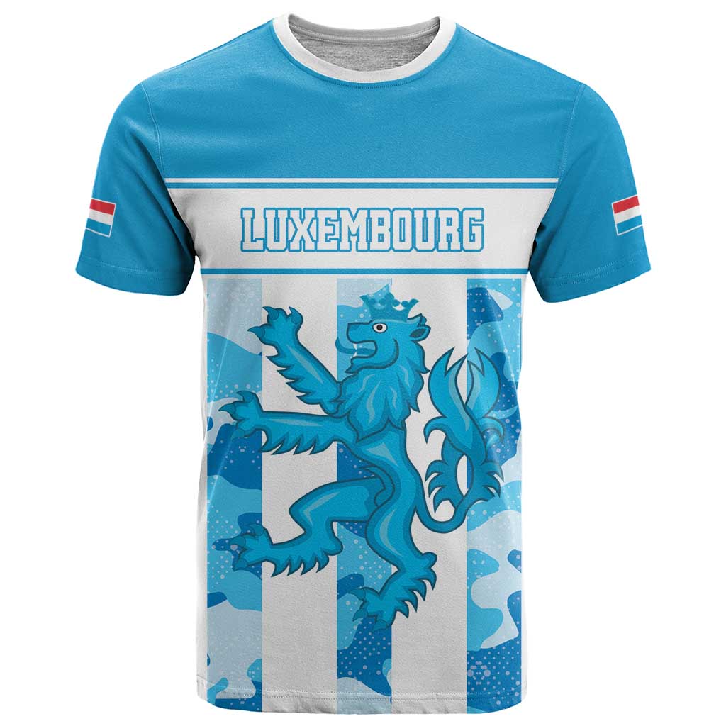 Personalized Luxembourg T-Shirt Roude Leiw Grunge Style Graphic Tee