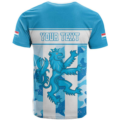 Personalized Luxembourg T-Shirt Roude Leiw Grunge Style Graphic Tee