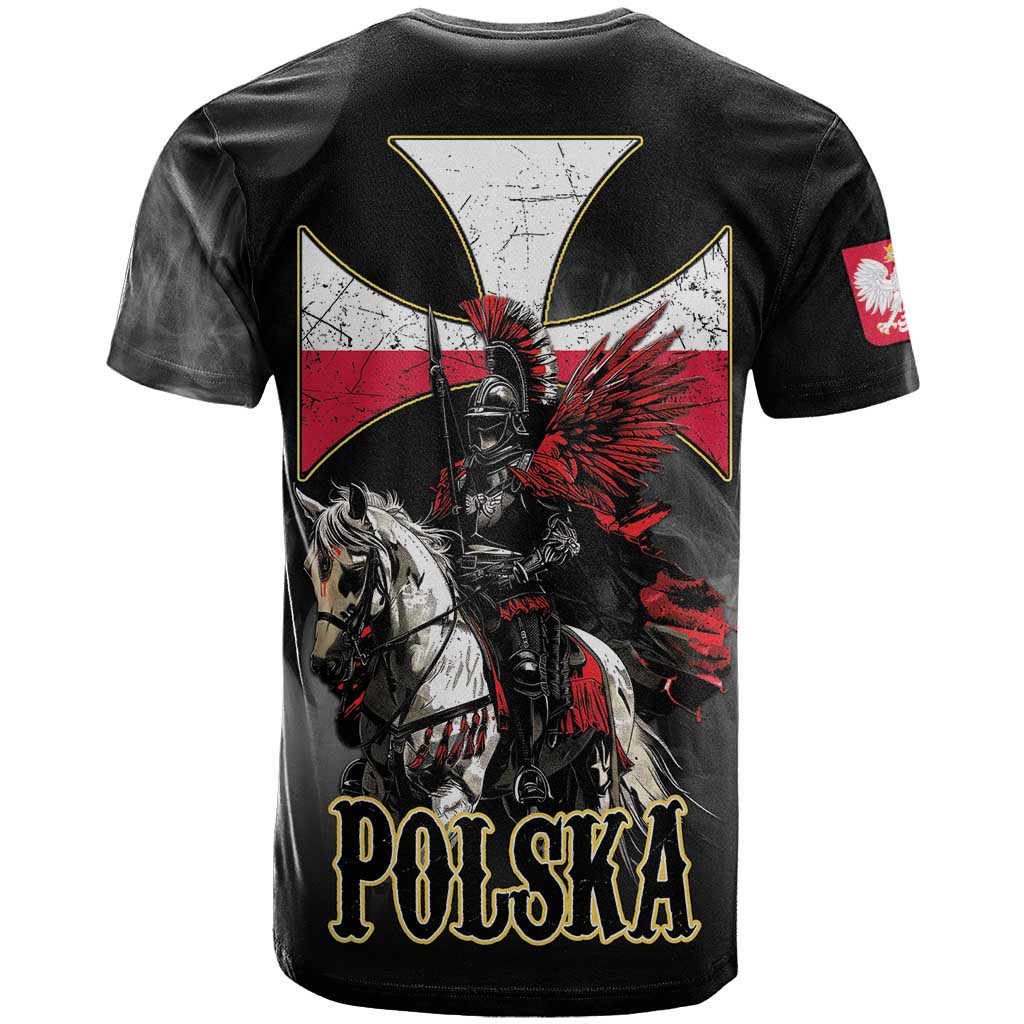 Polish Winged Hussars T-Shirt Husaria Poland Pride Knight Armor Graphic Tee