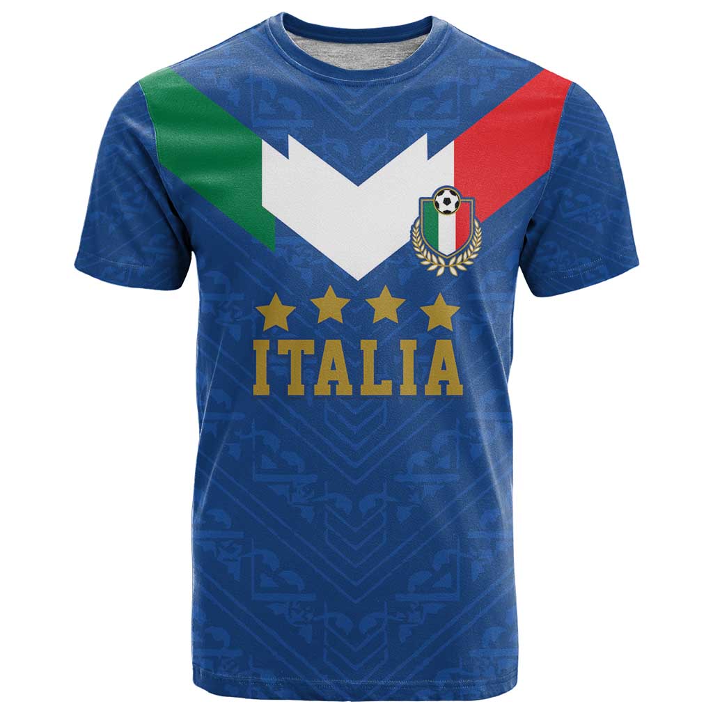 Custom Italy Football T-Shirt Come On Gli Azzurri Graphic Tee