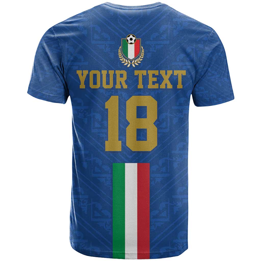 Custom Italy Football T-Shirt Come On Gli Azzurri Graphic Tee