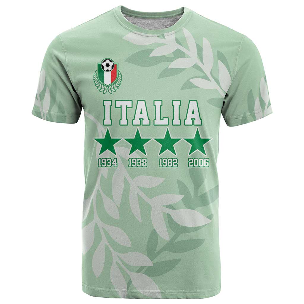 Custom Italy Football T-Shirt Nazionale di calcio dell'Italia Graphic Tee