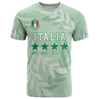 Custom Italy Football T-Shirt Nazionale di calcio dell'Italia Graphic Tee
