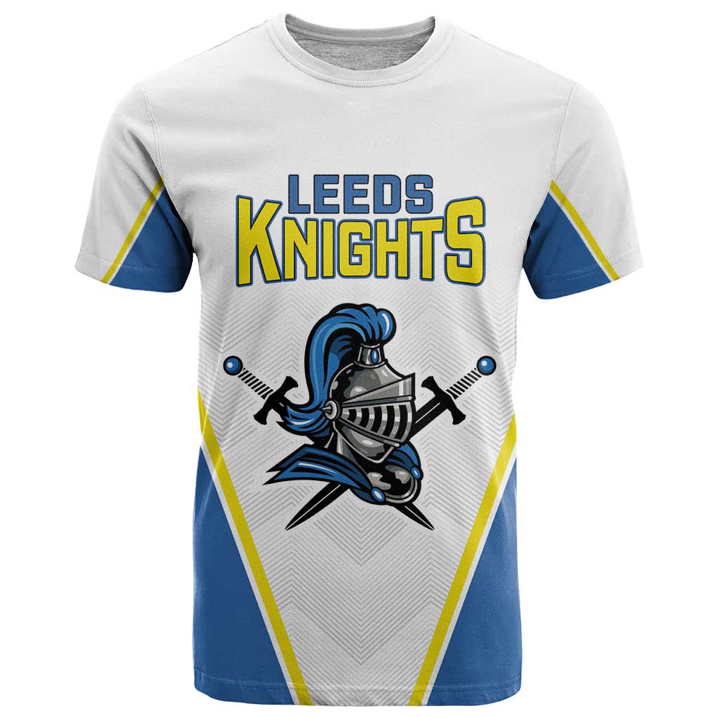 Custom West Knights of Yorkshire T-Shirt Skate Hard Hit Harder White Version Graphic Tee