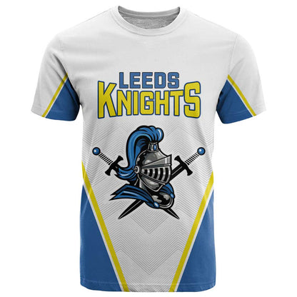 Custom West Knights of Yorkshire T-Shirt Skate Hard Hit Harder White Version Graphic Tee
