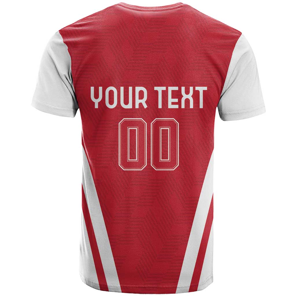 Custom Austria Football T-Shirt Das Team With Eagle Mascot Graphic Tee