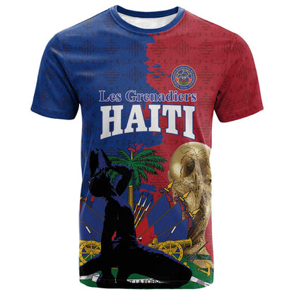 Custom Afro-Haitians Football Spirit T-Shirt Les Grenadiers 2026 World Cup Graphic Tee