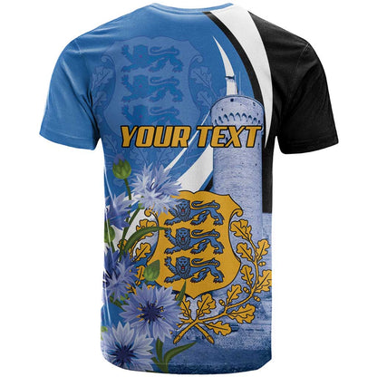 Estonia Independence Day Personalized T-Shirt Pikk Hermann Tower Estonian Pride Graphic Tee