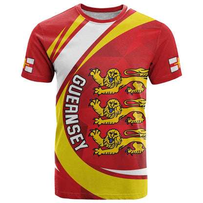 Guernsey Coat Of Arms T-Shirt Sporty Style Graphic Tee