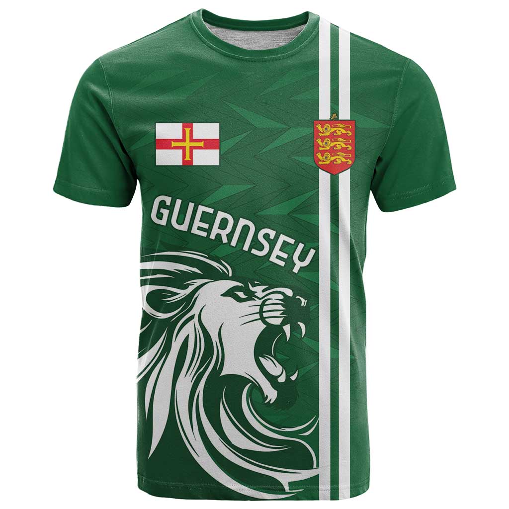 Custom Guernsey Football T-Shirt Go Champions Graphic Tee