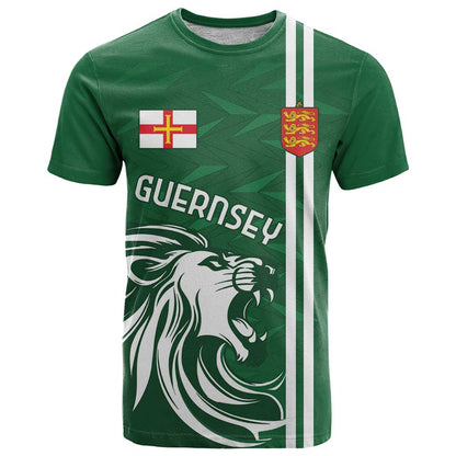 Custom Guernsey Football T-Shirt Go Champions Graphic Tee