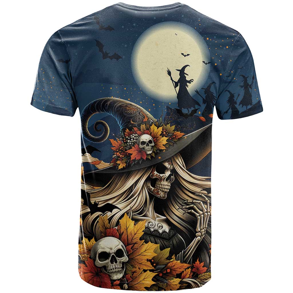 Happy Walpurgis Night T-Shirt Skull Witch Spooky Style Graphic Tee