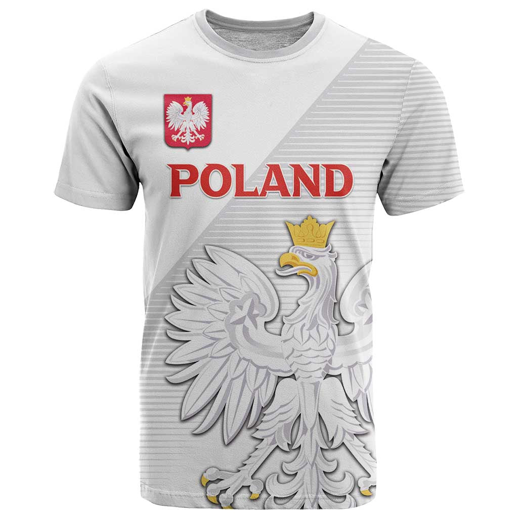 Custom Poland Football T-Shirt Bialo-Czerwoni Go Champion Graphic Tee