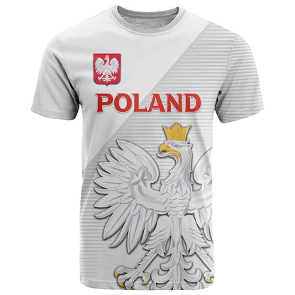 Custom Poland Football T-Shirt Bialo-Czerwoni Go Champion Graphic Tee