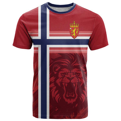Custom Norway Football T-Shirt Norges Herrelandslag i Fotball Graphic Tee