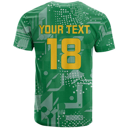 Custom Guyana Football T-Shirt One Team One Game Green Version Graphic Tee