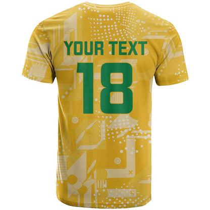 Custom Guyana Football T-Shirt One Team One Game Yellow Version Graphic Tee