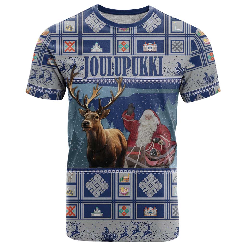 Finland Joulupukki Christmas T-Shirt Mythology Hannunvaakuna Graphic Tee