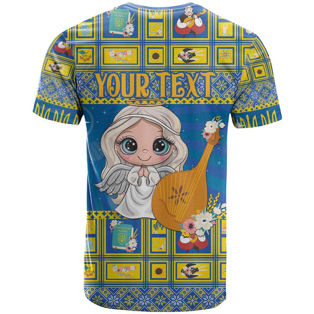 Personalized Ukraine Christmas T-Shirt Star of Bethlehem With Angle Funny Graphic Tee
