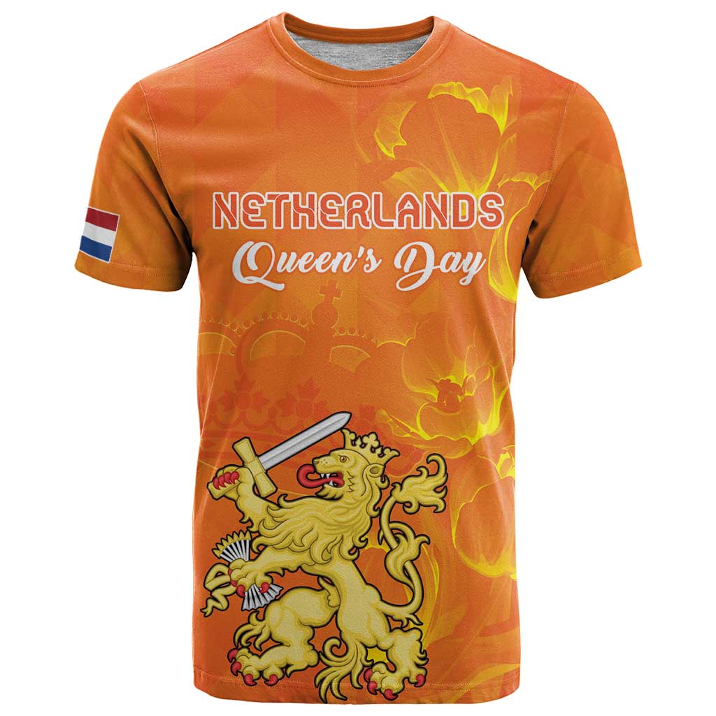 Personalized Netherlands Queen's Day T-Shirt Koninginnedag Royal Crown Graphic Tee