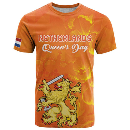 Personalized Netherlands Queen's Day T-Shirt Koninginnedag Royal Crown Graphic Tee
