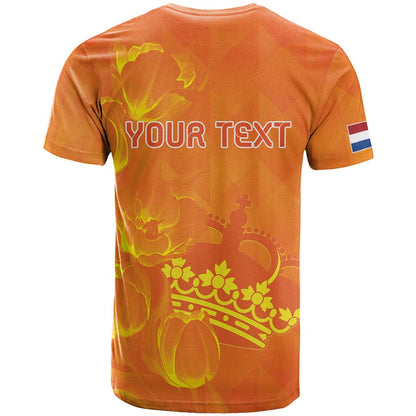 Personalized Netherlands Queen's Day T-Shirt Koninginnedag Royal Crown Graphic Tee