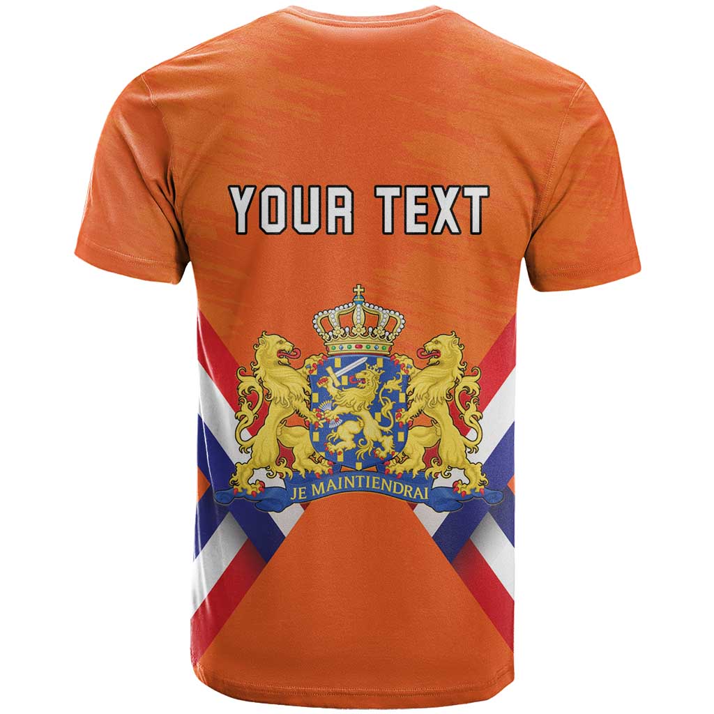 Personalized Netherlands King's Day T-Shirt Koningsdag Lion King With Crown Graphic Tee