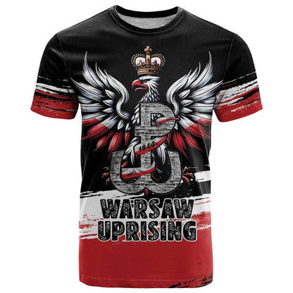 Warsaw Uprising 1944 T-Shirt Polska Walczy Kotwica Graphic Tee