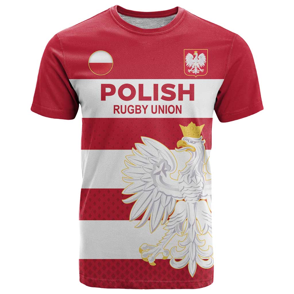 Custom Poland Rugby T-Shirt Biało-czerwoni Go Champion Graphic Tee