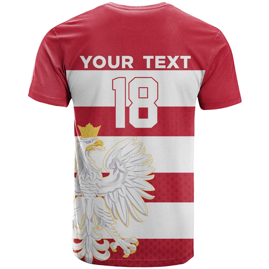 Custom Poland Rugby T-Shirt Biało-czerwoni Go Champion Graphic Tee