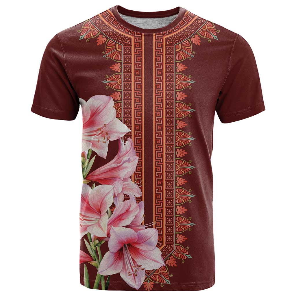 Africa Dashiki T-Shirt With Belladonna Lily Graphic Tee
