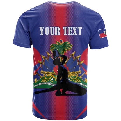 Haiti Pride Personalized T-Shirt Neg Marron Haitian Heritage Graphic Tee