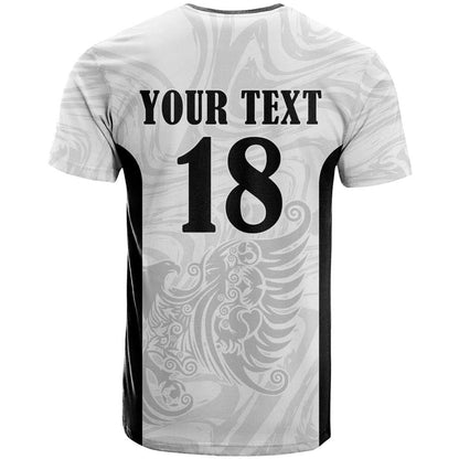 Custom Albania Football Pride T-Shirt Kuqezinjte Eagle White Version Graphic Tee