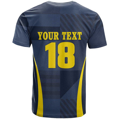 Custom Scotland Football T-Shirt Scottish Lion Rampant Tartan Fan Graphic Tee